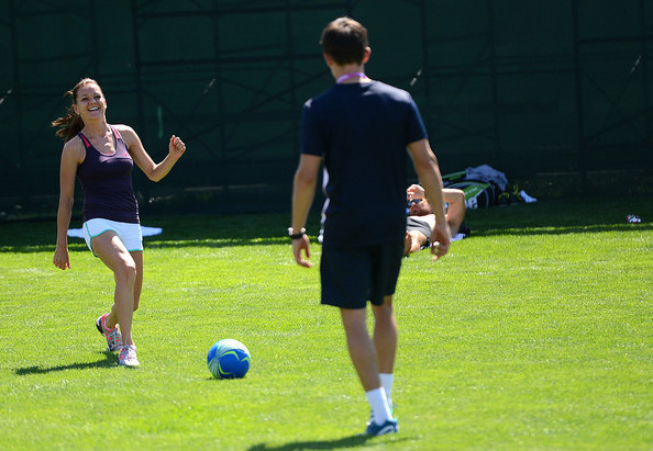 Agnieszka Radwanska enjoying the sprawling grounds. Photo: Christopher Levy