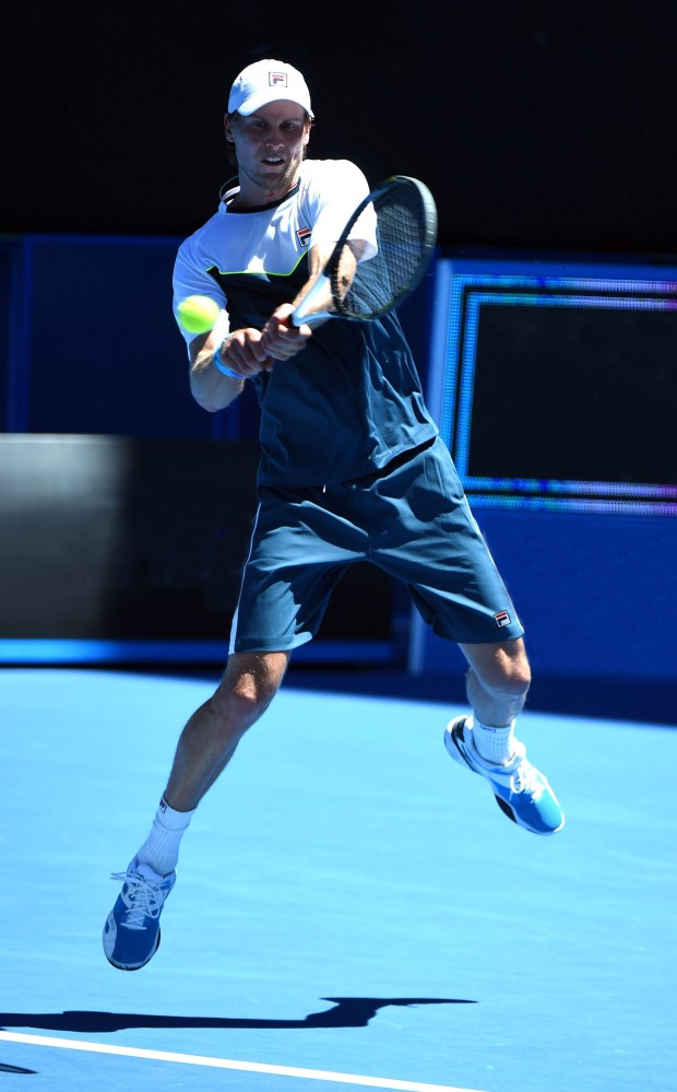 Fila Suit Up short sleeve crew ($52) and Suit Up short ($50)