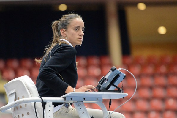 Marijana Veljovic has quickly risen up the umpiring ladder. Photo: Christopher Levy.
